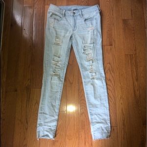 Super light wash American Eagle Jeggings